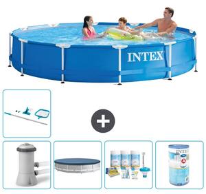 Piscina autoportante rettangolare - 366x76 cm - 6 pezzi - Modello S41715