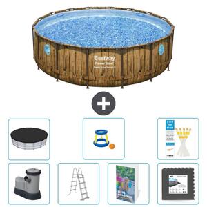 Bestway Power Steel, piscina rotonda - 488x122 cm - composta da 6 parti, modello S525
