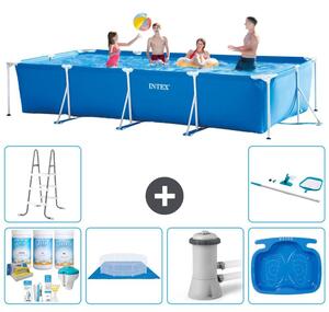 Piscina fuori terra rettangolare - 450x220x84 cm - 7 pezzi - Modello S20851