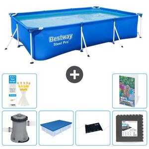 Bestway Steel Pro, piscina rettangolare - 300x201x66 cm - 5 pezzi, modello S195