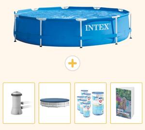 Piscina autoportante rettangolare - 366x76 cm - 5 pezzi - SCB127