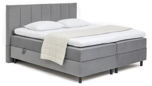 Letto boxspring grigio con contenitore 180x200 cm Elva Bold Line – Bonami Selection
