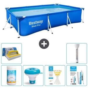 Bestway Steel Pro, piscina rettangolare - 300x201x66 cm - 7 pezzi - Modello S22298