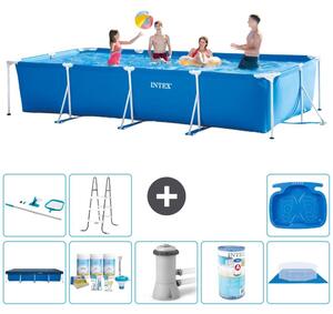 Piscina fuori terra rettangolare - 450x220x84 cm - 9 pezzi - Modello S30277
