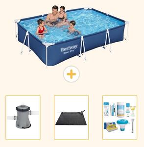 Bestway Steel Pro, piscina rettangolare - 300x201x66 cm - 4 pezzi - Modello S22727