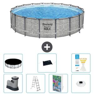 Piscina gonfiabile Bestway Steel Pro MAX, rotonda, 549x122 cm, composta da 6 parti, modello S598