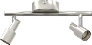VidaXL Faretto da soffitto con faretti nichel 25,5 x 8 x 11 cm acciaio