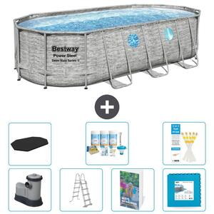 Bestway Power Steel, piscina ovale - 549x274x122 cm - composta da 6 parti, modello S536