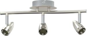 VidaXL Faretto da soffitto con faretti nichel 36,5 x 10 x 12,5 cm metallo