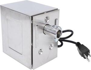 Girarrosto elettrico da 45 W con motore in acciaio inossidabile per barbecue, 250 kg, per uso intensivo, UE