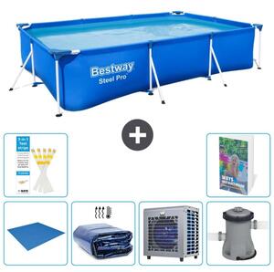 Bestway Steel Pro, piscina rettangolare - 300x201x66 cm - composta da 5 parti, modello S124