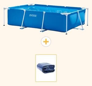 Piscina fuori terra rettangolare - 300x200x75 cm - in 2 parti - modello S21253