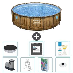 Bestway Power Steel, piscina rotonda - 488x122 cm - composta da 6 parti, modello S608