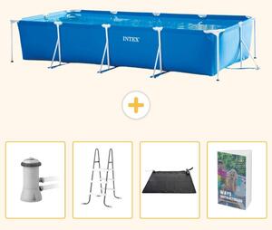 Piscina fuori terra rettangolare - 450x220x84 cm - 5 pezzi - Modello SCB128
