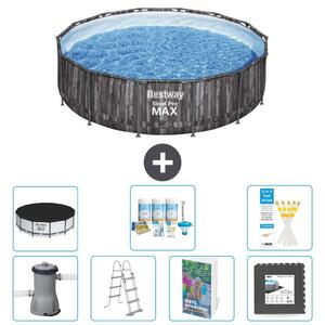 Piscina gonfiabile Bestway Steel Pro MAX, rotonda, 427x107 cm, composta da 6 parti, modello S581