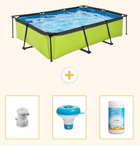Piscina fuori terra rettangolare - 300x200x65 cm - 4 pezzi - SCB77