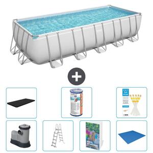 Bestway Power Steel, piscina rettangolare - 640x274x132 cm - 6 pezzi, modello S594