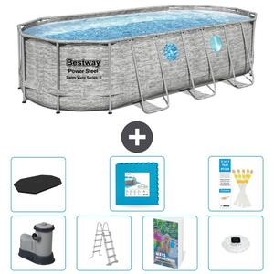Bestway Power Steel, piscina ovale - 549x274x122 cm - composta da 6 parti, modello S674
