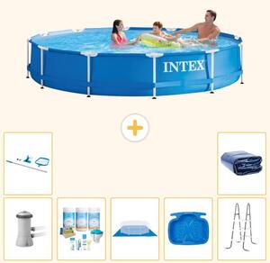 Piscina autoportante rettangolare - 366x76 cm - 8 pezzi - Modello S20485