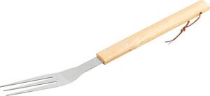 Forchetta Strend Pro Grill, per grigliare e arrostire, con manico in legno, inox