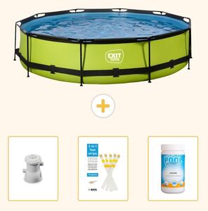 Piscina gonfiabile rettangolare - 360x76 cm - 4 pezzi - Modello SCB85