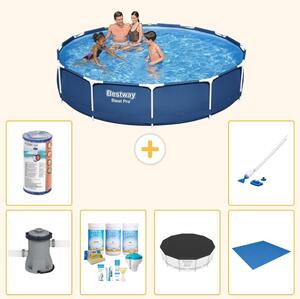 Bestway Steel Pro, piscina in acciaio, rotonda - 366x76 cm - 7 pezzi, modello S21596