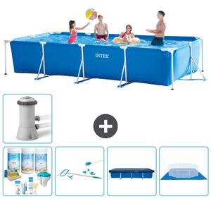 Piscina fuori terra rettangolare - 450x220x84 cm - 6 pezzi - Modello S21133