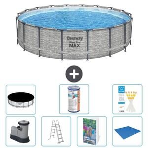 Bestway Steel Pro MAX, piscina in acciaio, forma rotonda - 549x122 cm - 6 pezzi, modello S594
