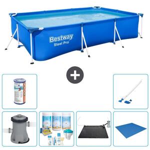 Bestway Steel Pro, piscina rettangolare - 300x201x66 cm - 7 pezzi - Modello S22086
