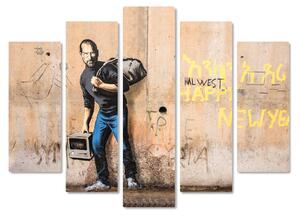 Banksy - Steve Jobs - 140L x 100l cm - Legno Mdf