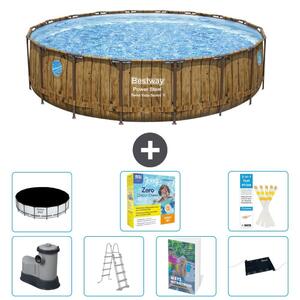Bestway Power Steel, piscina rotonda - 549x122 cm - composta da 6 parti, modello S582