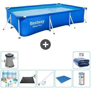 Bestway Steel Pro, piscina rettangolare - 300x201x66 cm - 8 pezzi - Modello S22250