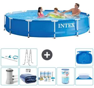 Piscina autoportante rettangolare - 366x76 cm - 9 pezzi - Modello S31748