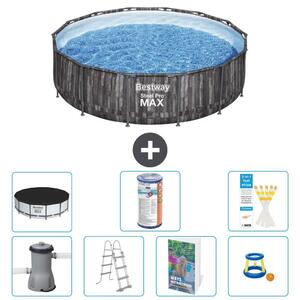 Piscina gonfiabile Bestway Steel Pro MAX, rotonda, 427x107 cm, composta da 6 parti, modello S541