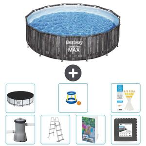 Piscina gonfiabile Bestway Steel Pro MAX, rotonda, 427x107 cm, composta da 6 parti, modello S525