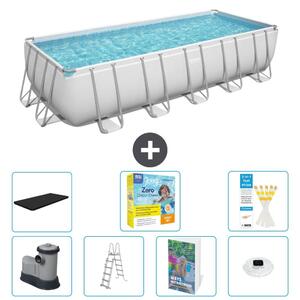 Bestway Power Steel, piscina rettangolare - 640x274x132 cm - composta da 6 parti, modello S526
