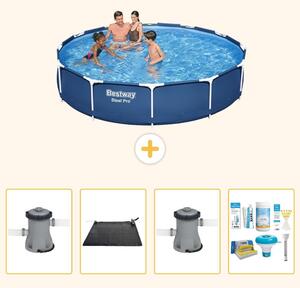 Bestway Steel Pro, piscina in acciaio, forma rotonda - 366x76 cm - composta da 5 parti, modello S22751