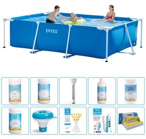 Piscina fuori terra rettangolare - 300x200x75 cm - 11 pezzi - Modello S43239
