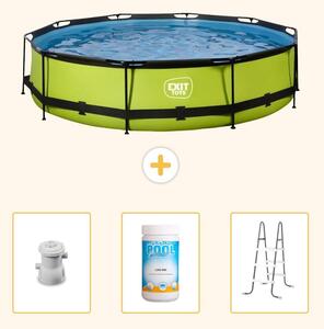 Piscina gonfiabile rettangolare - 360x76 cm - 4 pezzi - Modello SCB96