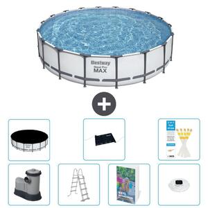 Piscina gonfiabile Bestway Steel Pro MAX, rotonda, 549x122 cm, composta da 6 parti, modello S598