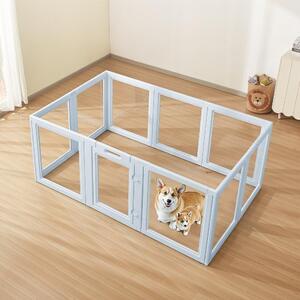 Box per cuccioli blu 1930x1245x765 mm - box per cani per cuccioli - box per cuccioli