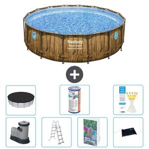 Bestway Power Steel, piscina rotonda - 488x122 cm - composta da 6 parti, modello S619