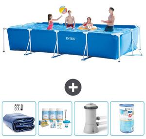 Piscina fuori terra rettangolare - 450x220x84 cm - 5 pezzi - Modello S30243