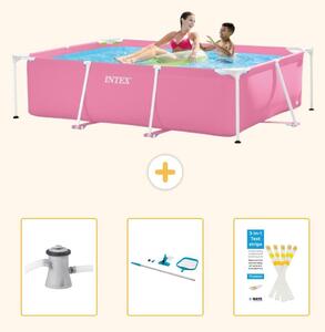 Piscina fuori terra rettangolare - 220x150x60 cm - 4 pezzi - Modello SCB82