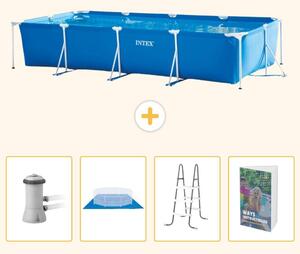 Piscina fuori terra rettangolare - 450x220x84 cm - 5 pezzi - Modello SCB122