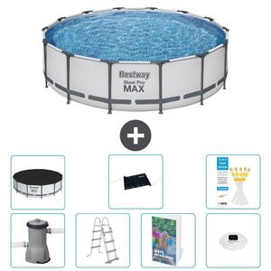 Piscina gonfiabile Bestway Steel Pro MAX, rotonda, 427x122 cm, composta da 6 parti, modello S598