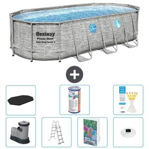 Bestway Power Steel, piscina ovale - 549x274x122 cm - composta da 6 parti, modello S622