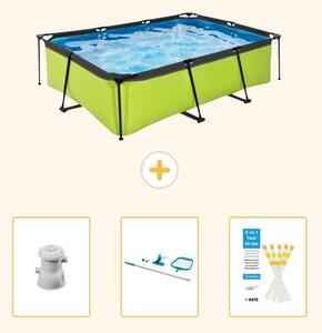 Piscina fuori terra rettangolare - 220x150x65 cm - 4 pezzi - Modello SCB82