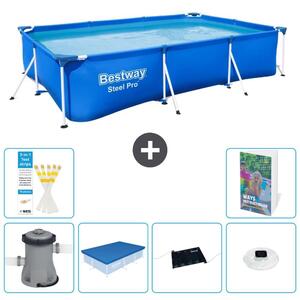 Bestway Steel Pro, piscina rettangolare - 300x201x66 cm - composta da 5 parti, modello S328