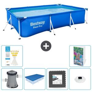 Bestway Steel Pro, piscina rettangolare - 300x201x66 cm - 5 pezzi, modello S312
